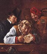 Jan Steen Der gekronte Redner painting